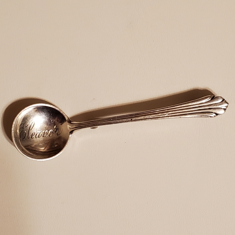 Vintage Stieff Sterling Silver Salt Spoon Brooch